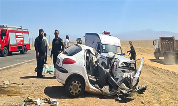 تصادف در جاده کرمان - بم 5 مصدوم برجا گذاشت