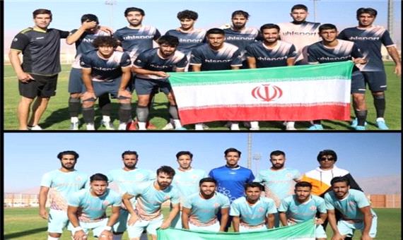 ادای احترام بازیکنان مس کرمان و مس نوین به پرچم ایران در واکنش به حوادث اخیر